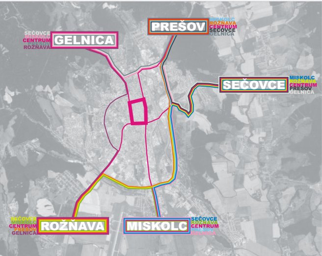 Svetelná mapa mesta