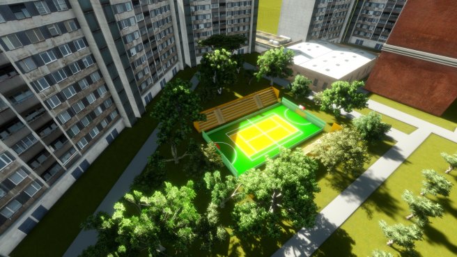 Multifunkčné športové ihrisko Jedlíkova Košice
