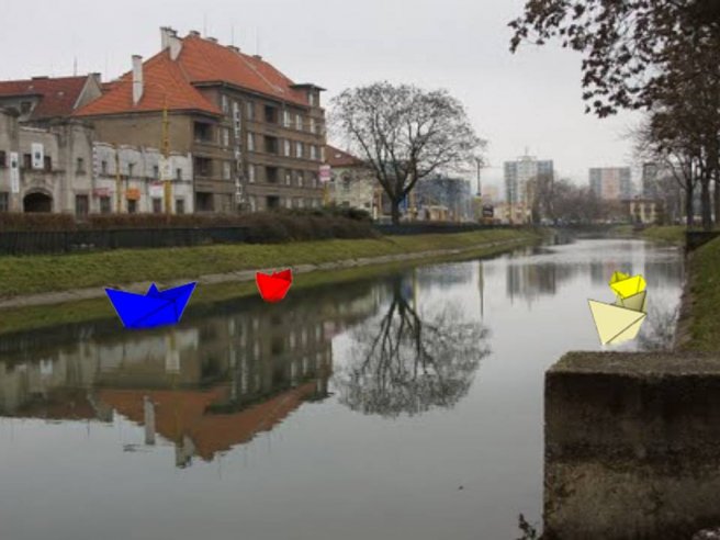 Farebné loďky